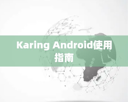 Karing Android使用指南