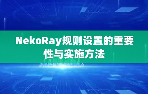 NekoRay规则设置的重要性与实施方法