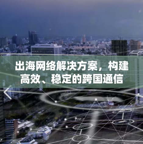 出海网络解决方案，构建高效、稳定的跨国通信系统