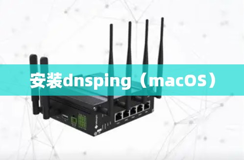 安装dnsping（macOS）