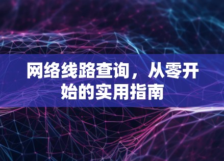 网络线路查询，从零开始的实用指南