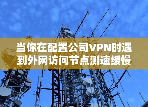 当你在配置公司VPN时遇到外网访问节点测速缓慢的问题时，可以按照以下步骤排查和解决问题